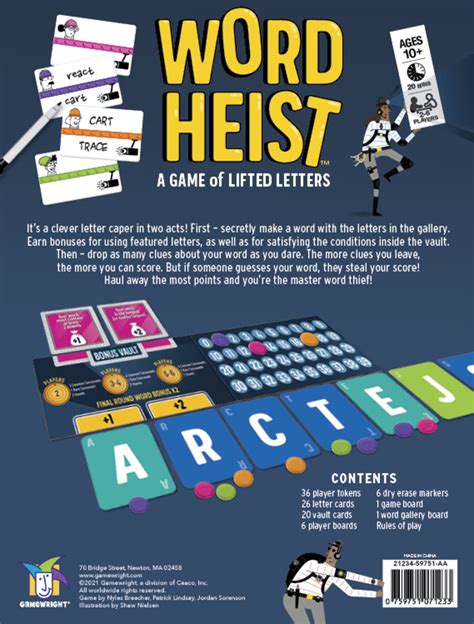 word heist game.
